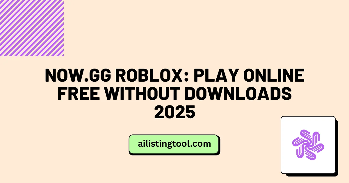 Now.gg Roblox: Play Online Free Without Downloads 2025