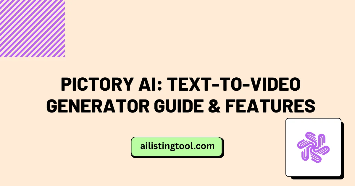 Pictory AI: Text-to-Video Generator Guide & Features