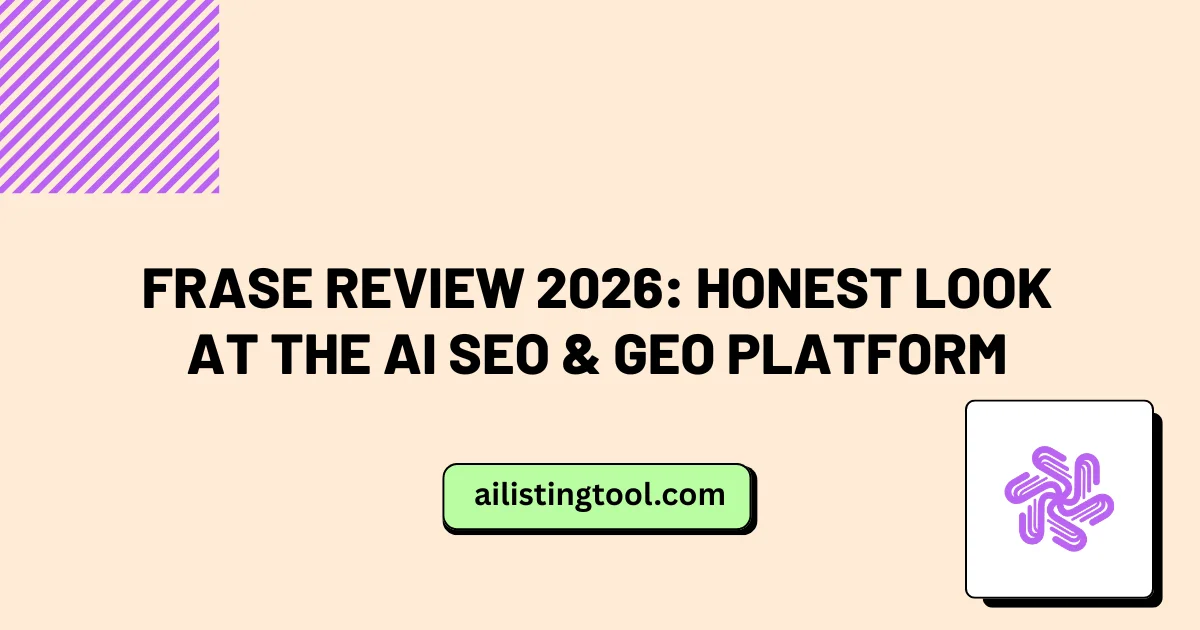 Frase Review 2026: Honest Look at the AI SEO & GEO Platform