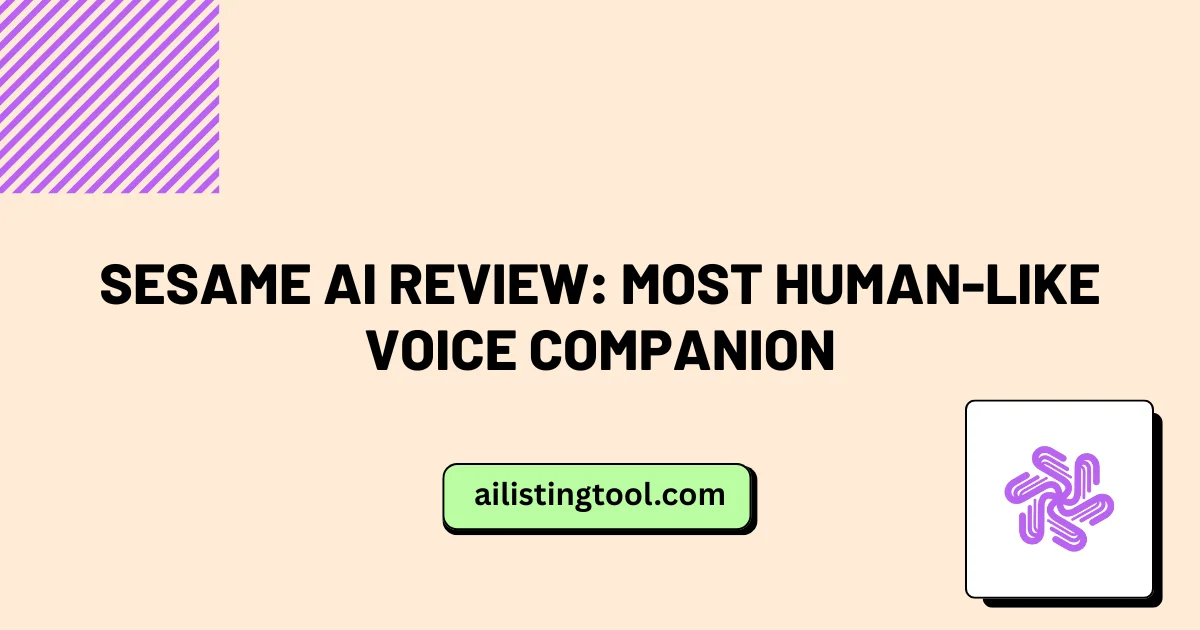 Sesame AI Review: Most Human-Like Voice Companion
