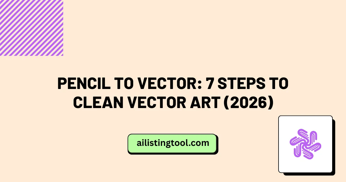 Pencil to Vector: 7 Steps to Clean Vector Art (2026)