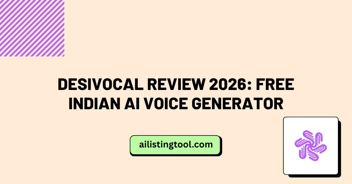 DesiVocal Review 2026: Free Indian AI Voice Generator