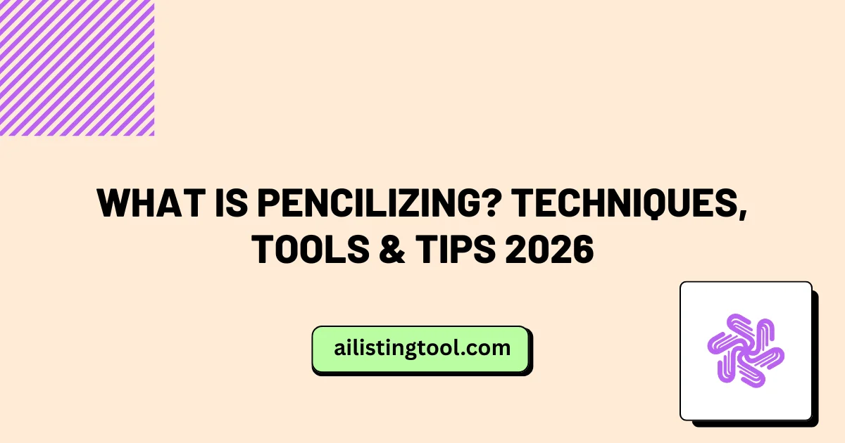 What Is Pencilizing? Techniques, Tools & Tips 2026