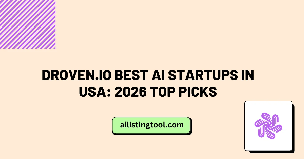Droven.io Best AI Startups in USA: 2026 Top Picks