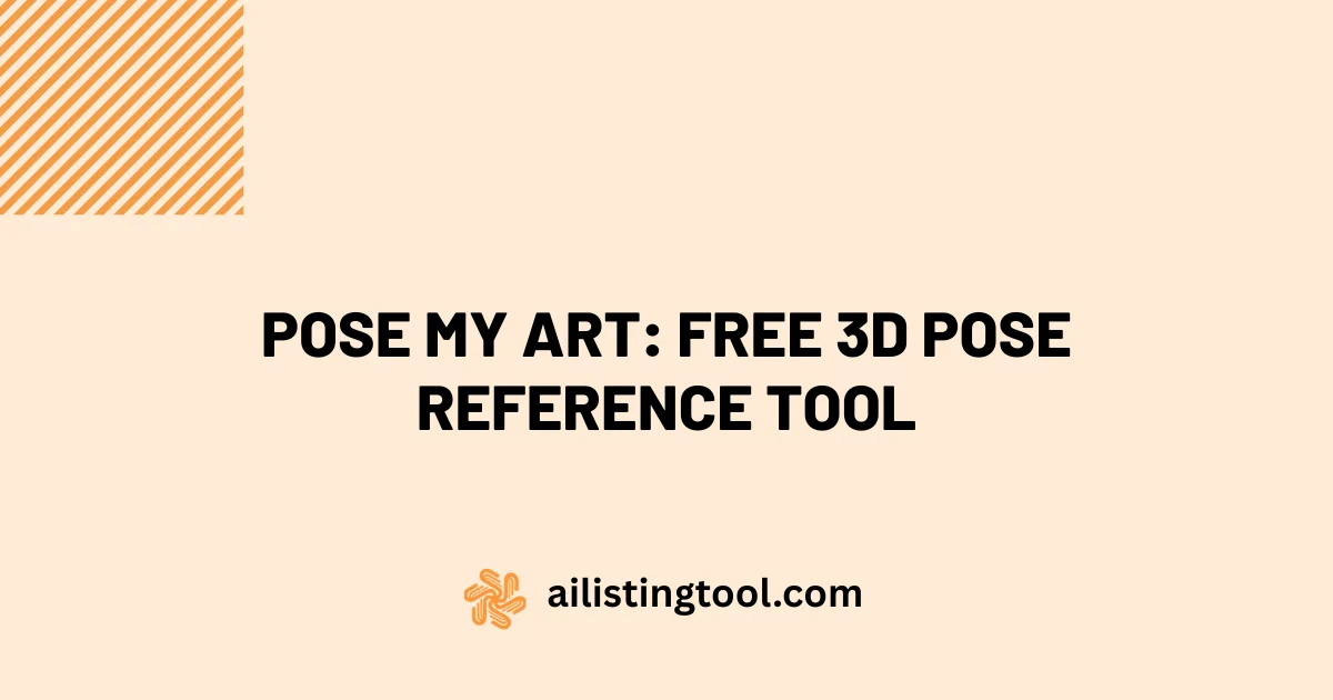 Pose My Art: Free 3D Pose Reference Tool